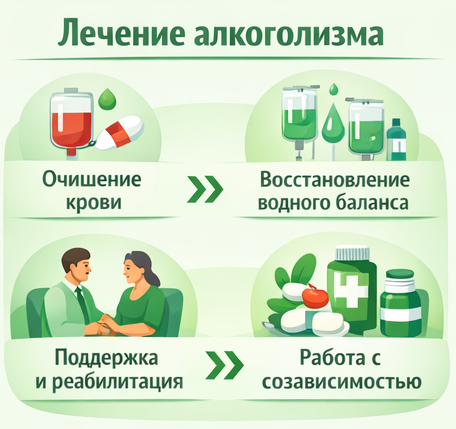 лечение алкоголизма в Новоалтайске этапы